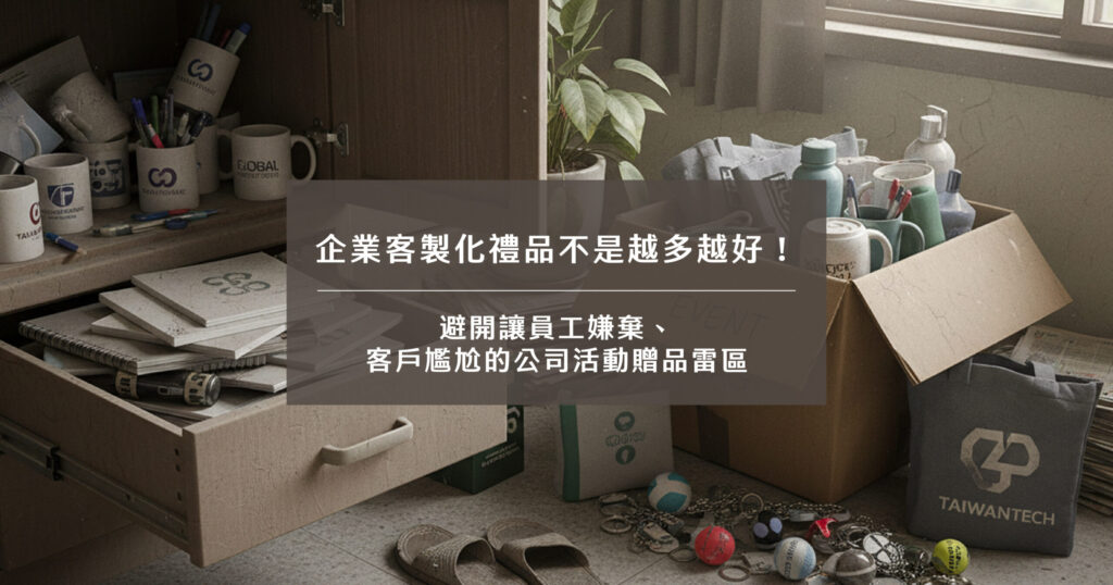企業客製化禮品不是越多越好！避開讓員工嫌棄、客戶尷尬的公司活動贈品雷區