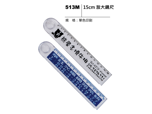 513M 15cm放大鏡尺