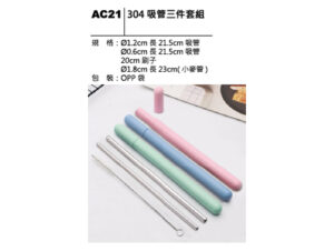 AC21 304吸管三件套組