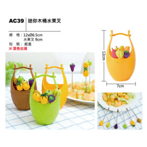 AC39 迷你木桶水果叉